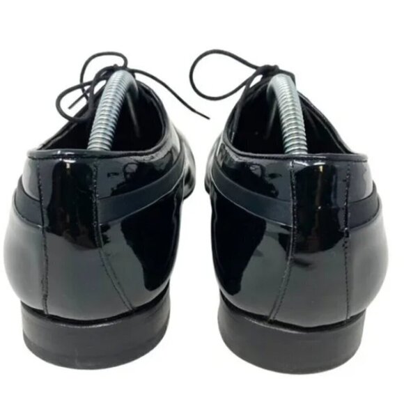 Mezlan Tuxedo Spanish Black Patent Leather Lace Up Shoes - Size 7.5 main image 2